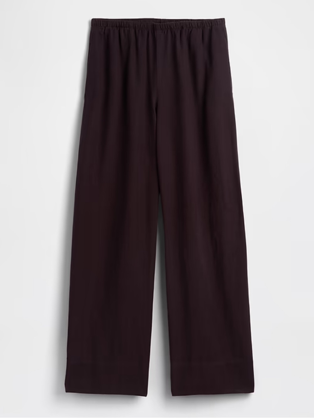 NWT Gap Linen-Blend Easy Wide-Leg Pants in Terra Brown Size Medium Dark Brown - Picture 11 of 11